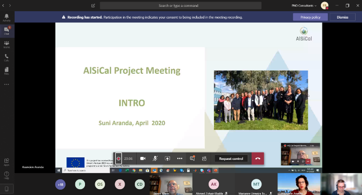 AlSiCal online consortium meeting due to COVID19